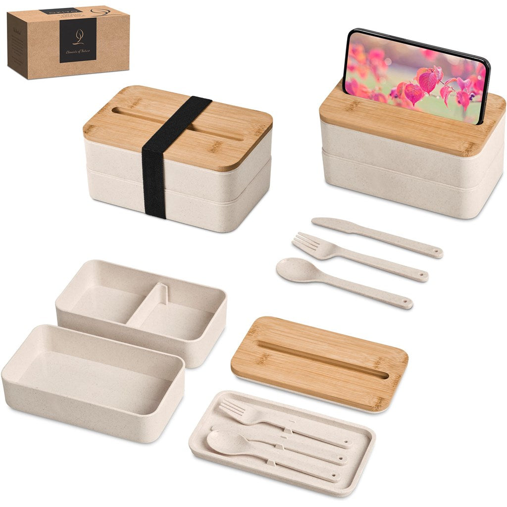 Okiyo Dura Wheat Straw Lunch Box & Phone Stand-17