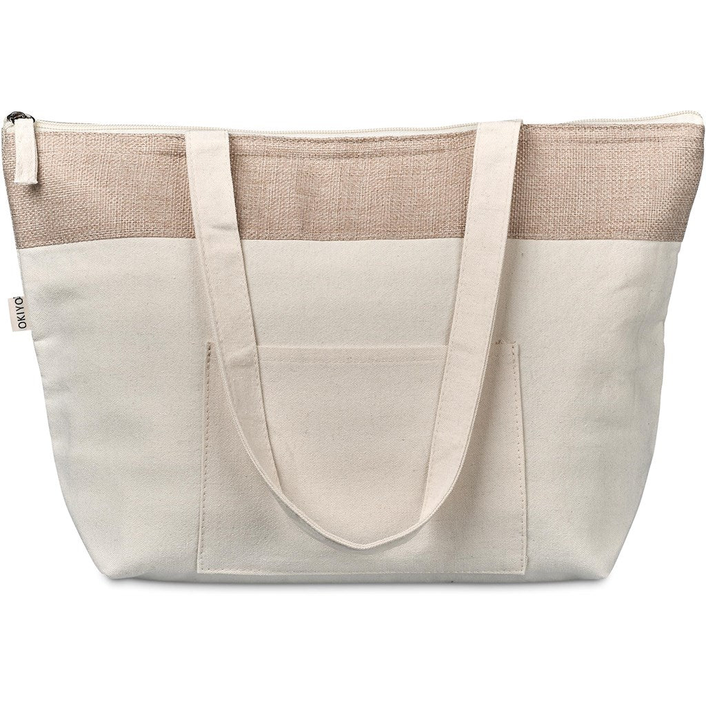 Okiyo Arshi Cotton & Jute 12 Can Lunch Cooler-6