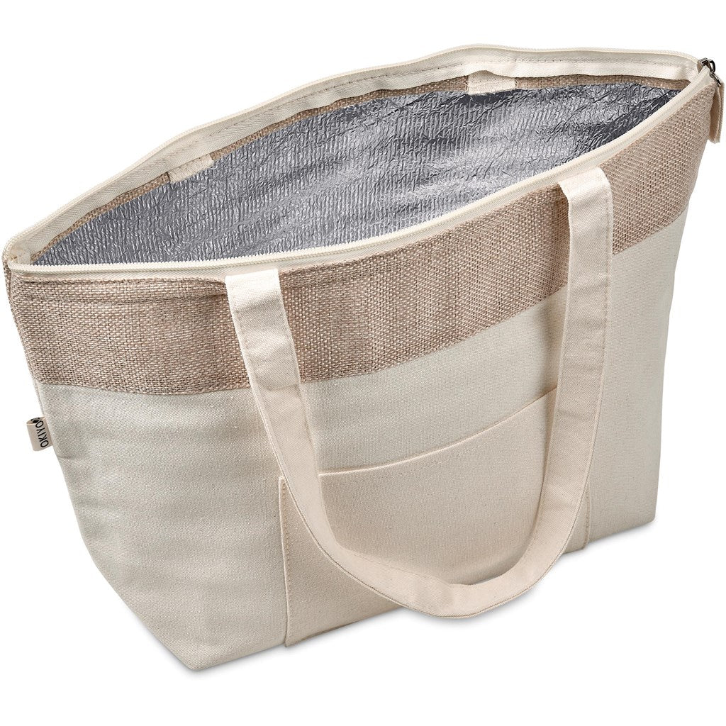 Okiyo Arshi Cotton & Jute 12 Can Lunch Cooler-8