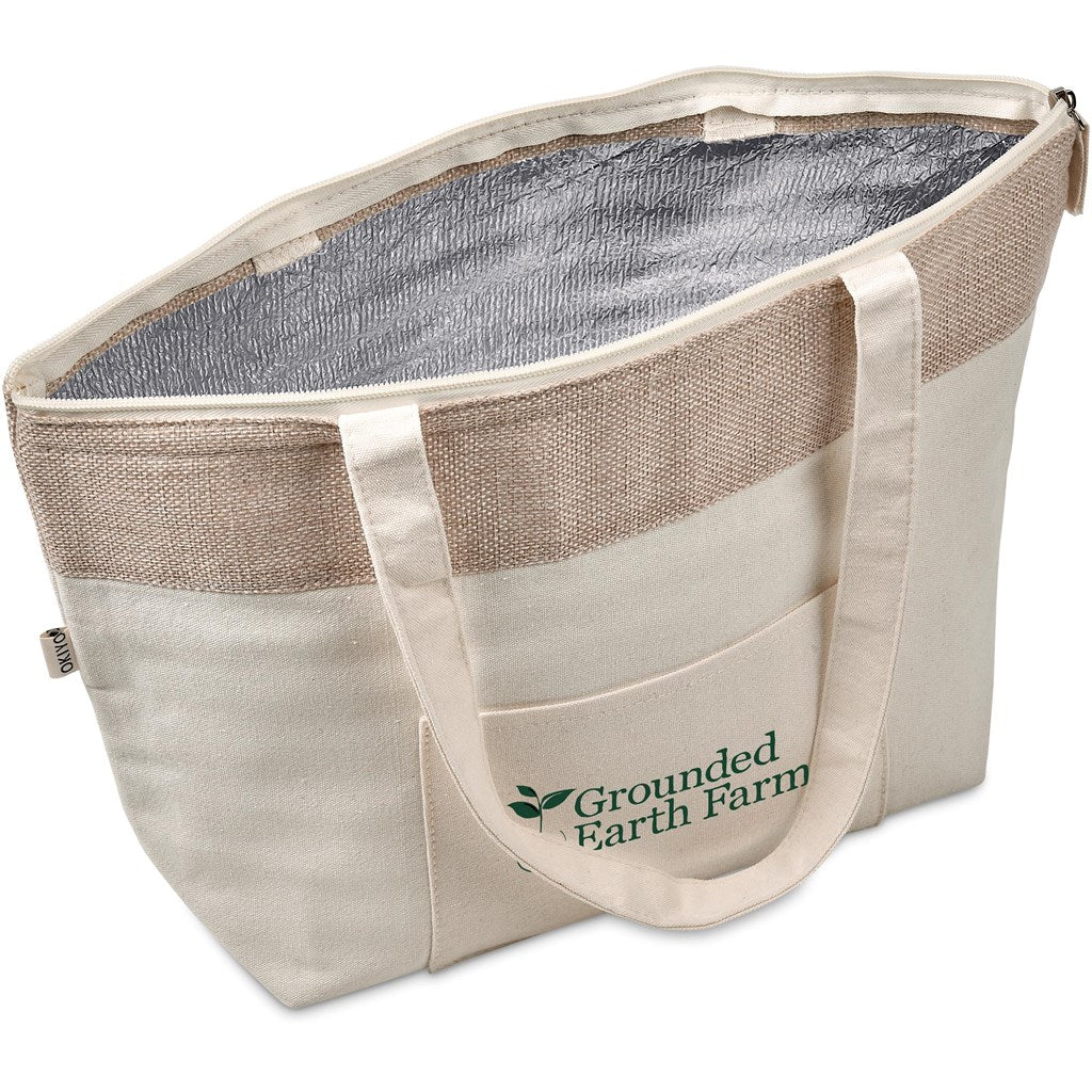 Okiyo Arshi Cotton & Jute 12 Can Lunch Cooler-8