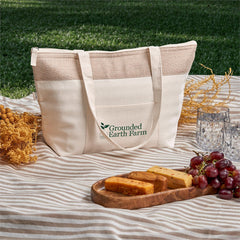 Okiyo Arshi Cotton & Jute 12 Can Lunch Cooler-1