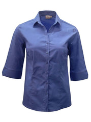 Abbey K213 3/4 Blouse - Blue-0