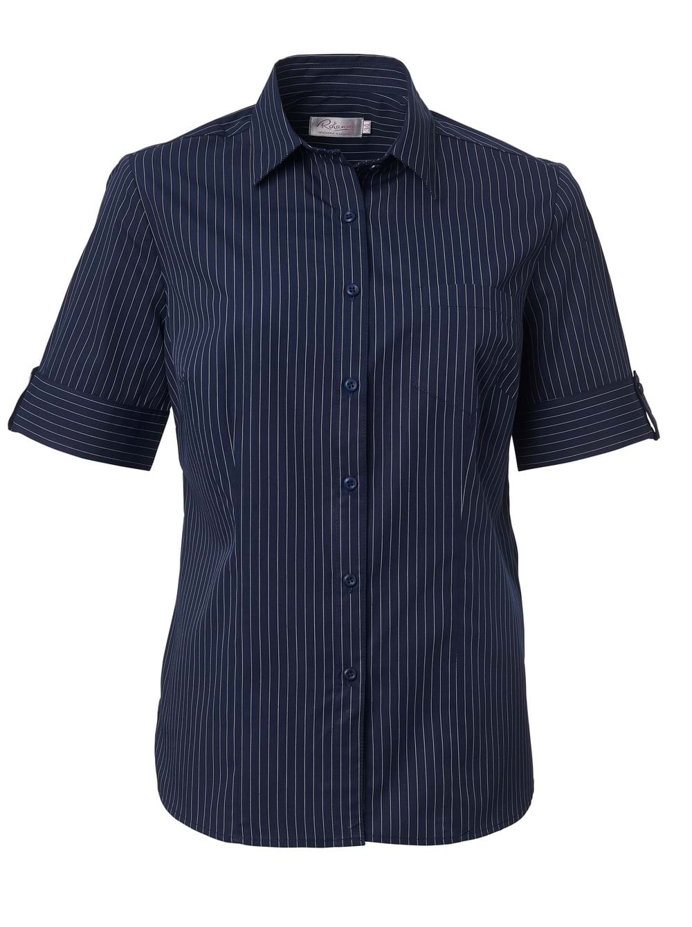 Angelique K202 S/S Blouse - Navy-0