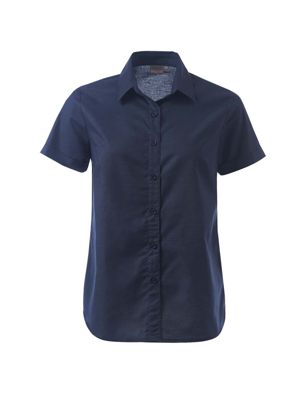 Ladies Tate Oxford K373 S/S Blouse - Navy-0