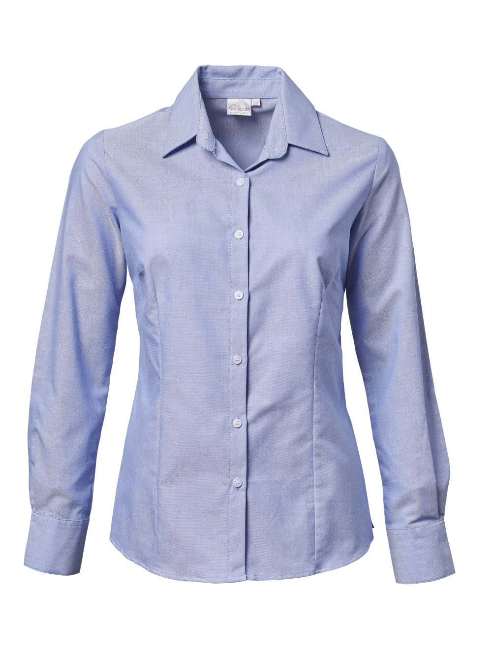 Ladies Oxford K373 L/S Blouse - Blue-0