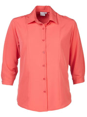 Faith K225 3/4 Blouse - Coral-0