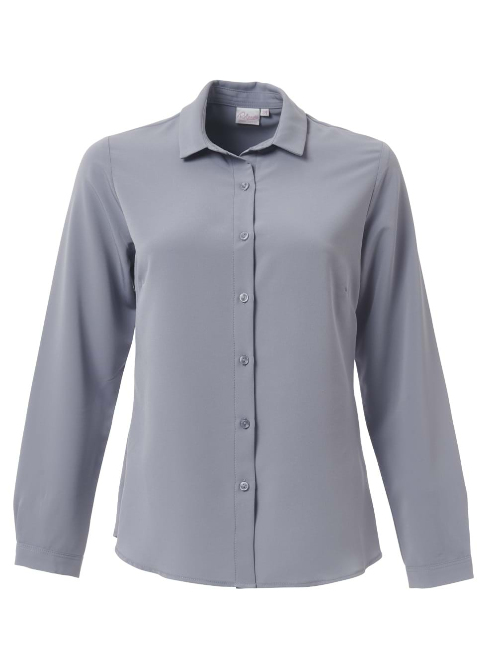 Georgia K225 L/S Blouse - Pebble Grey-0