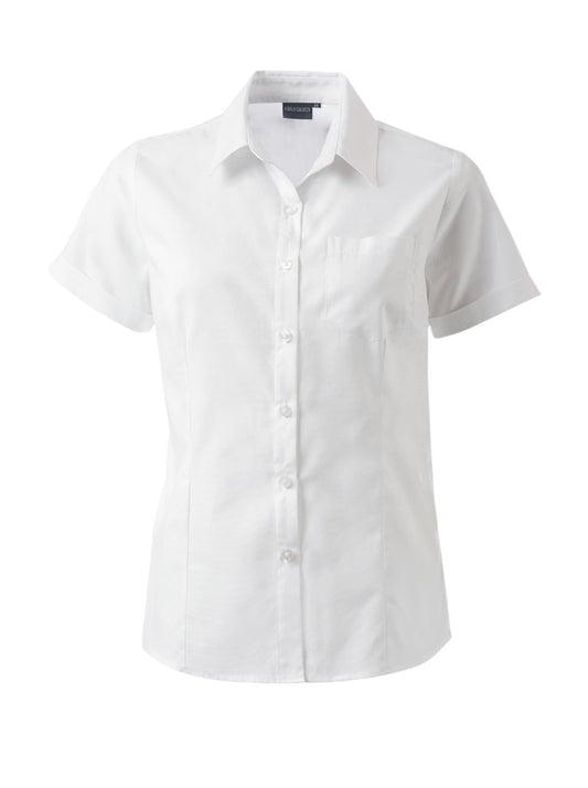 Ladies Lucca K237 S/S Blouse - White-0