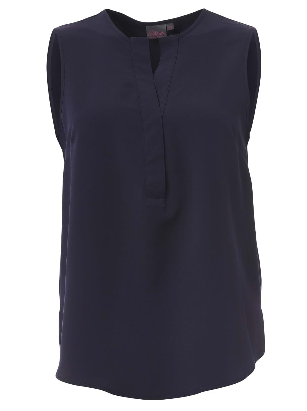 Kaylee K225 S/Less Blouse - French navy-0