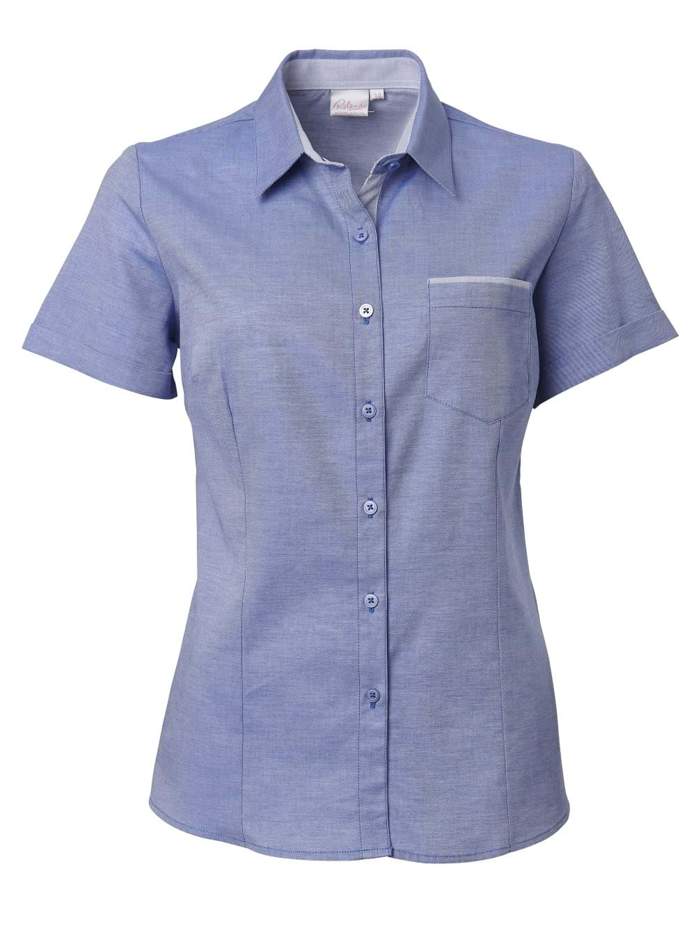 Ladies Miller K243 S/S Blouse - French blue-0