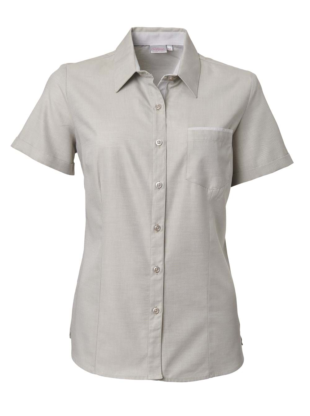 Ladies Miller K243 S/S Blouse - Stone-0