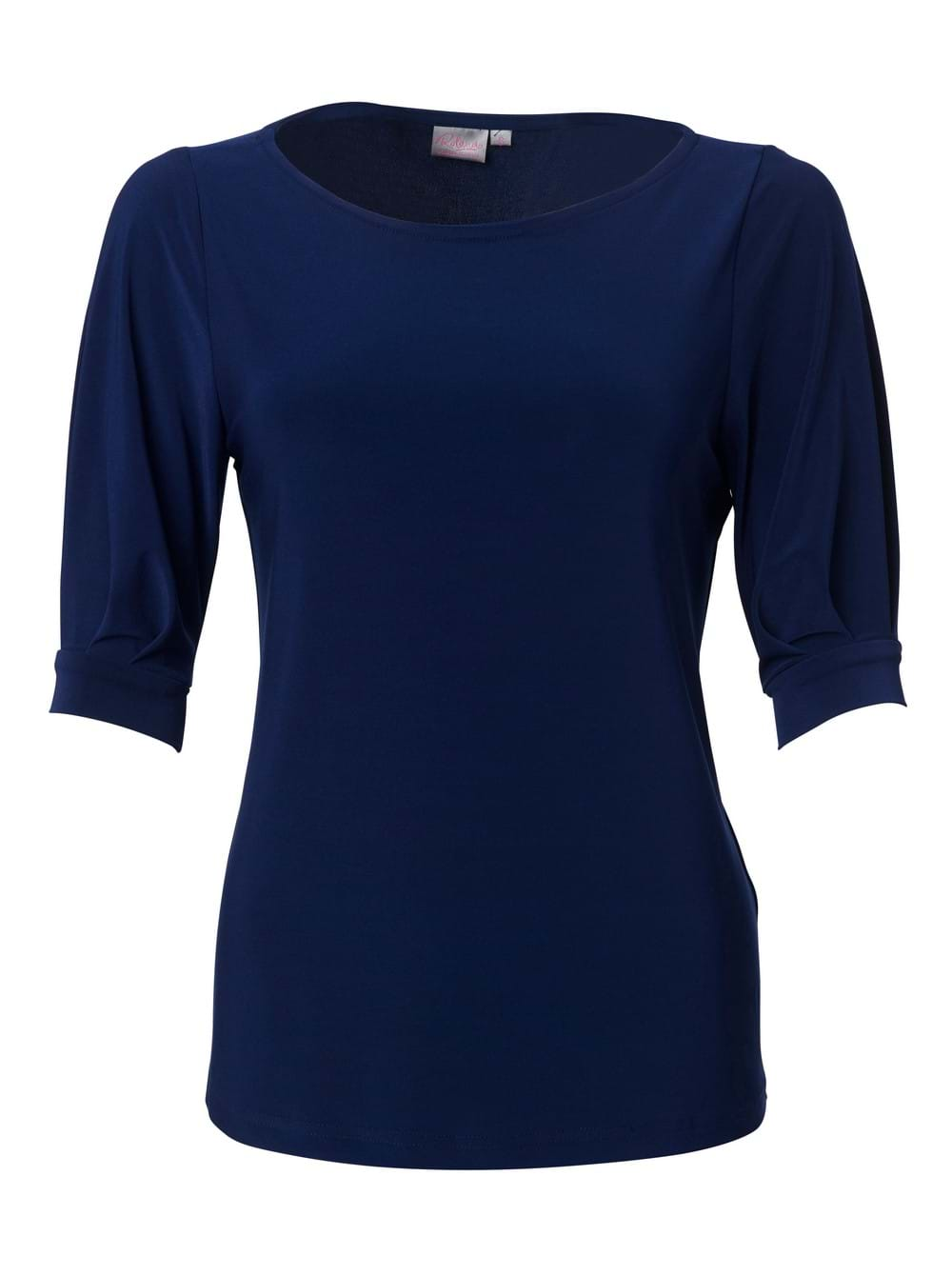 Leah K232 3/4 Blouse - Navy-0