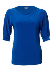 Leah K232 3/4 Blouse - Royal-0