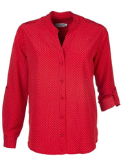 Milla K222 L/S Blouse - Red-0