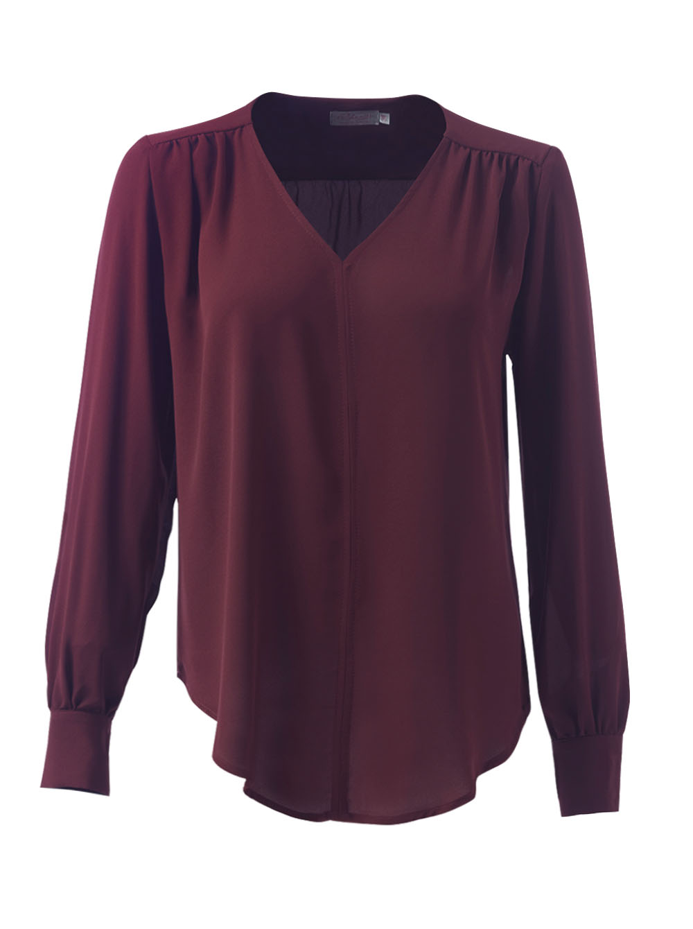 Morgan K261 L/S Blouse - Burgandy-0