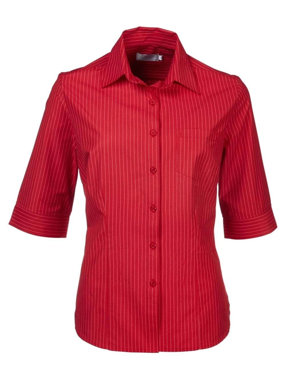 Wendy K202 3/4 Blouse - Red-0