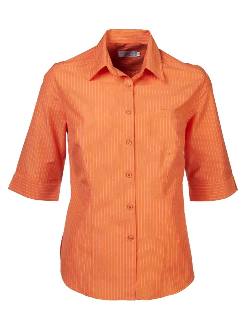 Wendy K202 3/4 Blouse - Tangerine-0