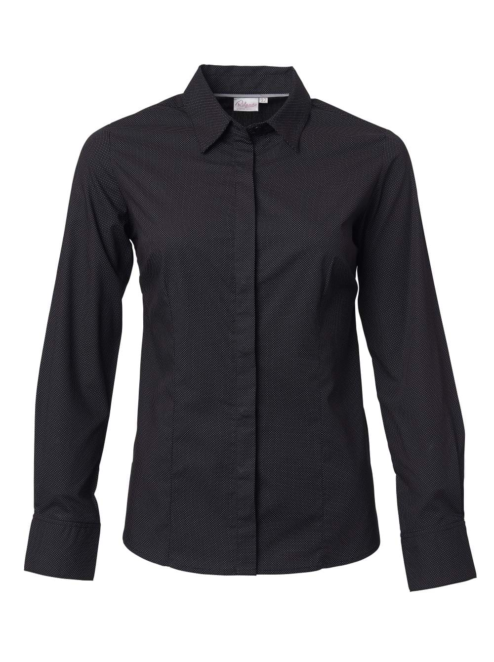 Ladies Regent CP2 L/S Blouse - Black-0