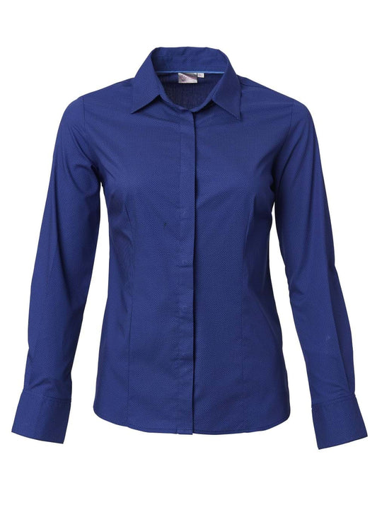 Ladies Regent CP2 L/S Blouse - Royal-0