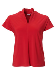 Ruby K232 S/S Blouse - Red-0