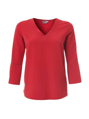 Sienna K225 3/4 Blouse - Scarlet-0