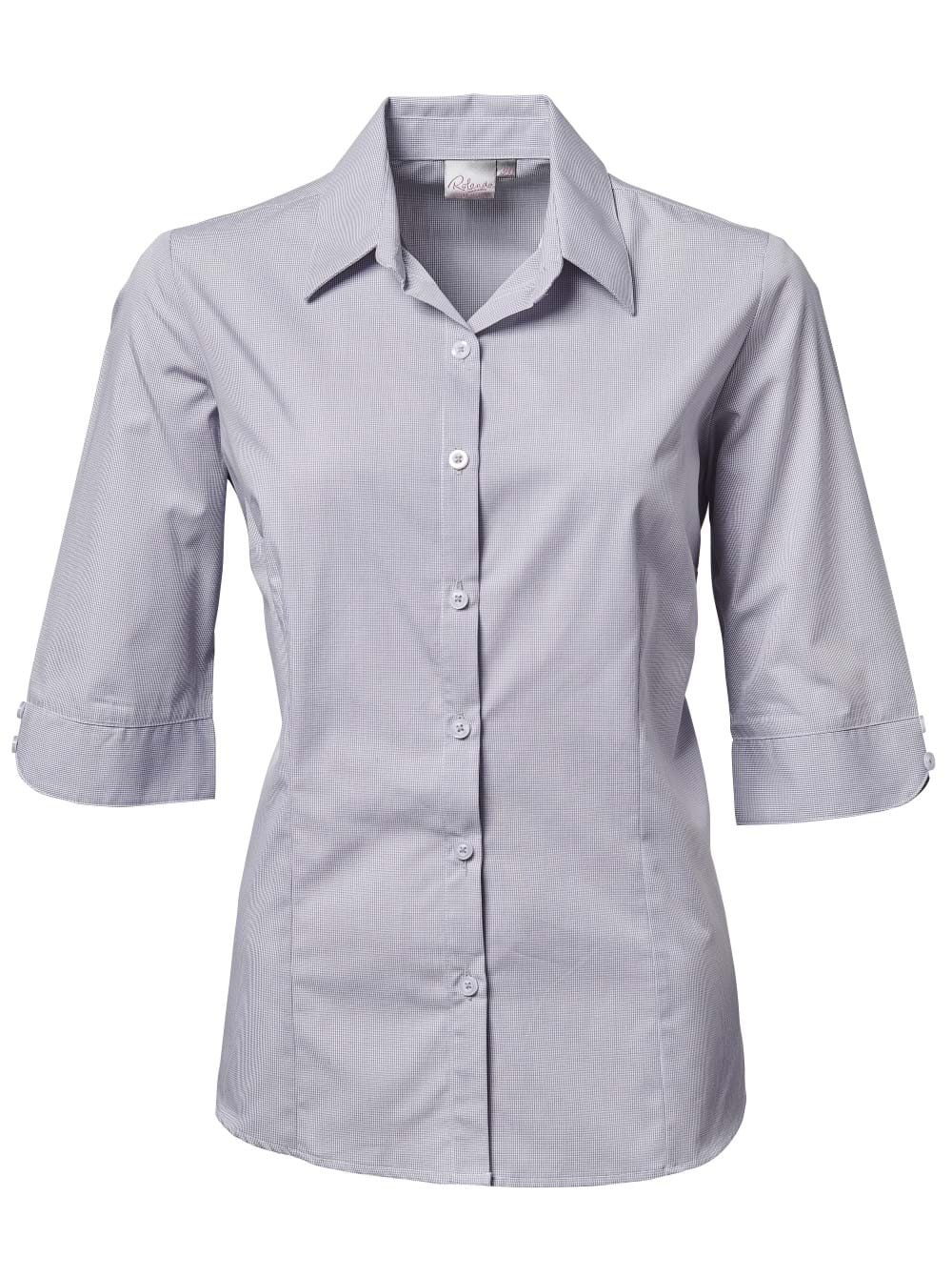 Ladies Windsor K236 3/4 Blouse - Grey-0