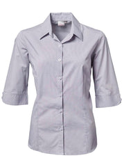 Ladies Windsor K236 3/4 Blouse - Grey-0