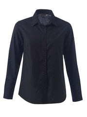 Ladies Tate Oxford K373 L/S Blouse - Black-0