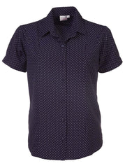 Zoe K222 S/S Blouse - Navy-0