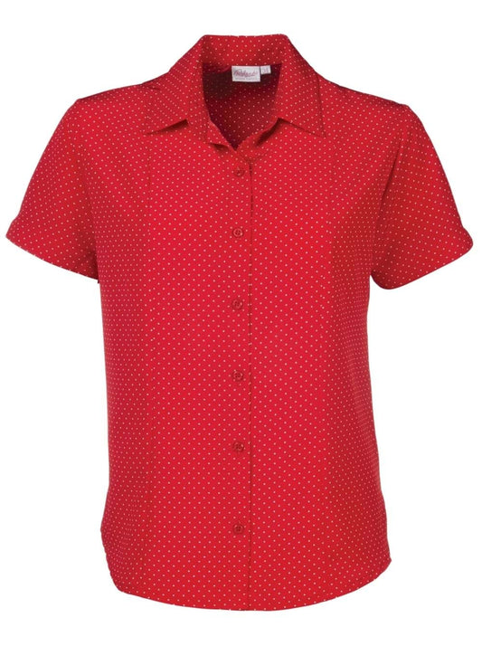 Zoe K222 S/S Blouse - Red-0