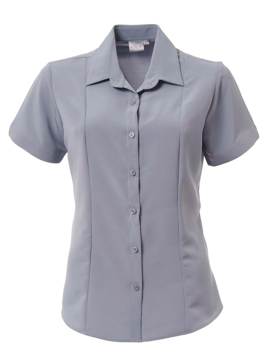 Zoe K225 S/S Blouse - Pebble Grey-0