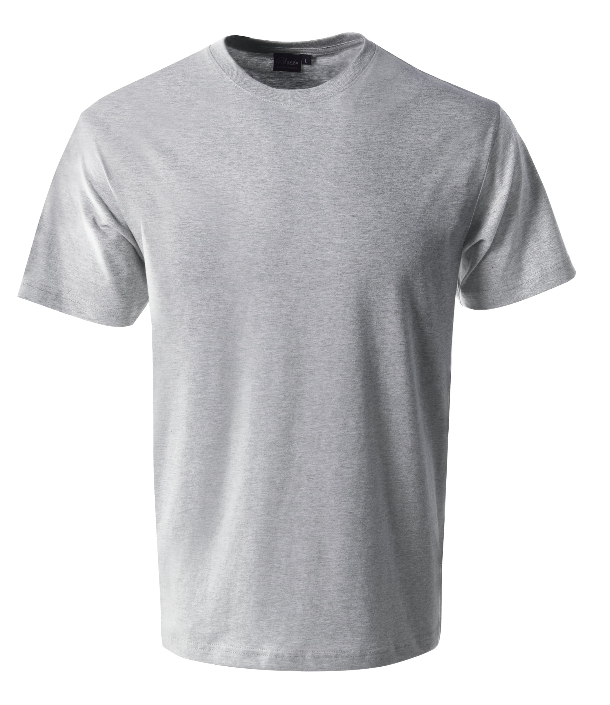 165G Crew Neck T-Shirt - Grey Melange-0