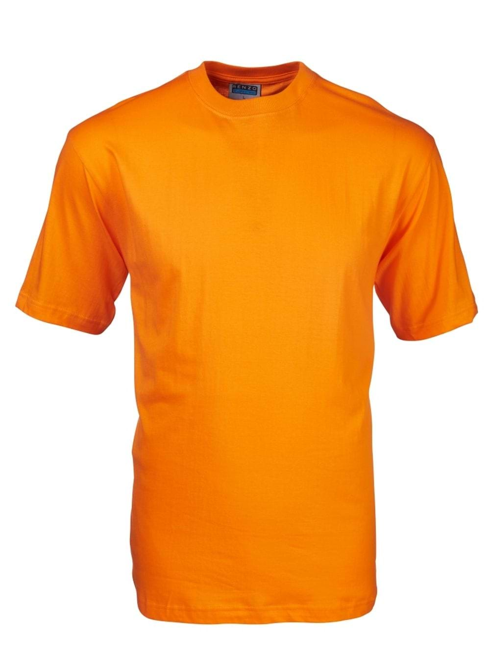 165G Crew Neck T-Shirt - Orange-0