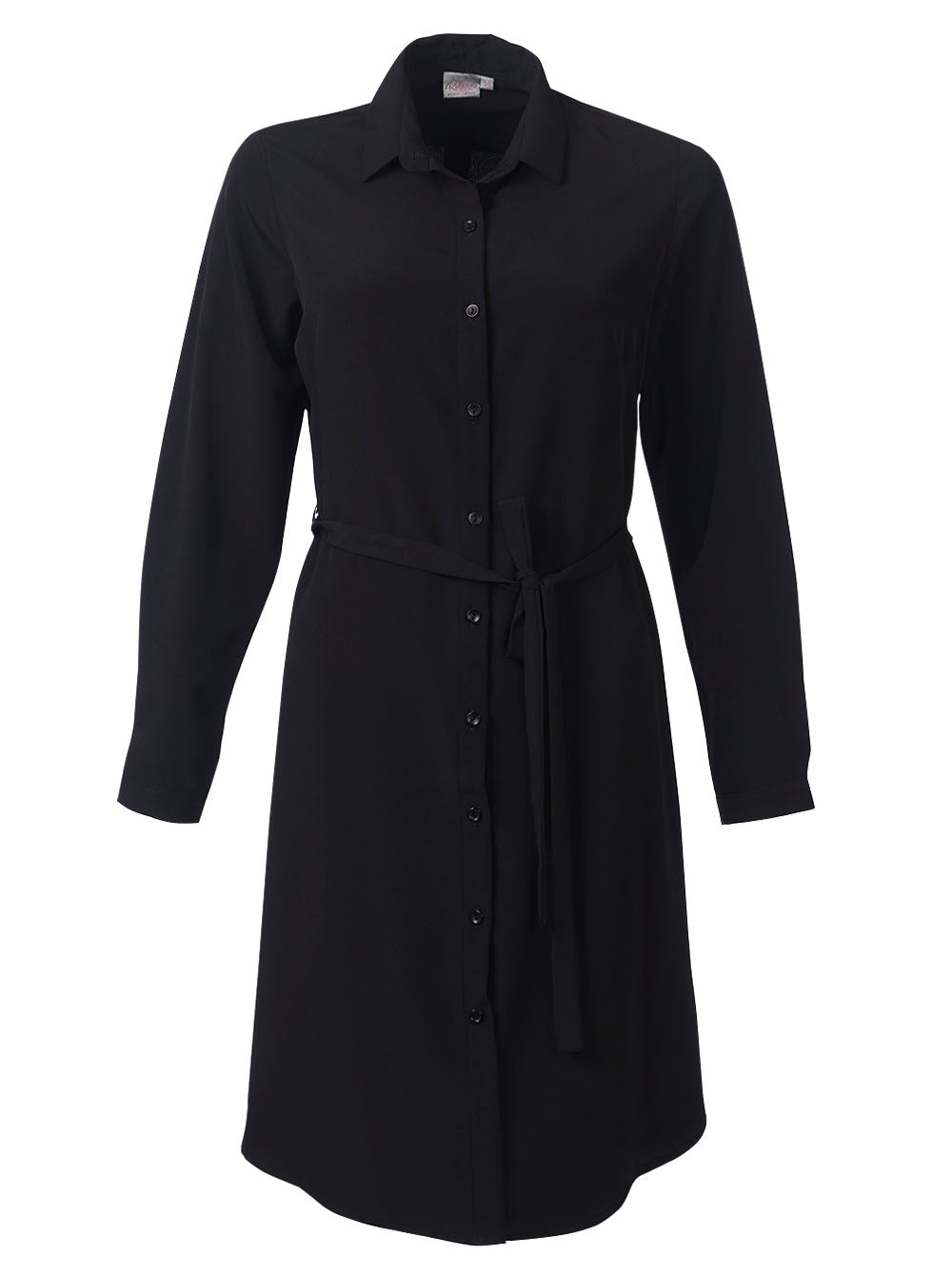 Celeste K225 L/S Shirt Dress - Black-0