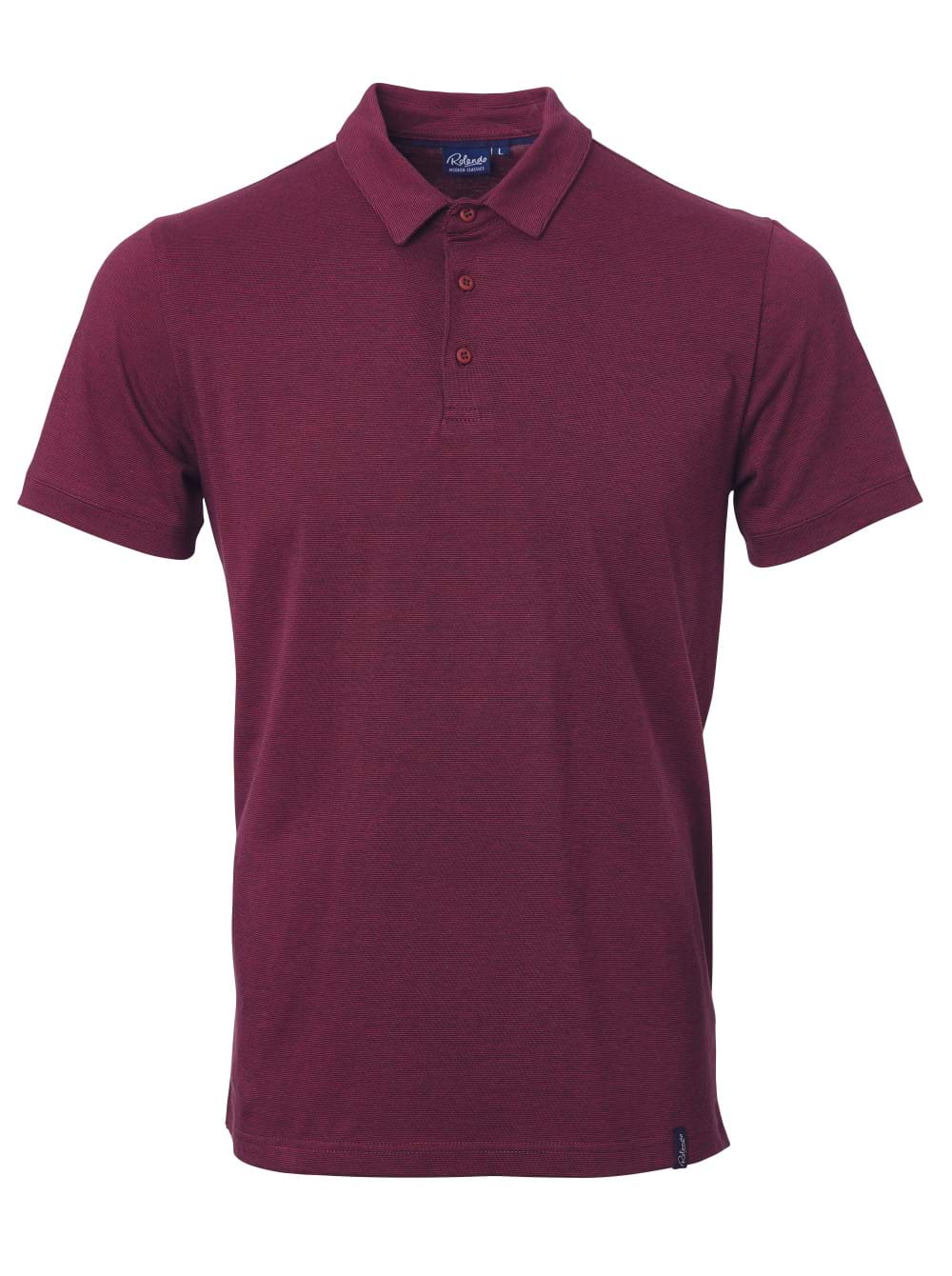 Mens Cooper Golf Shirt - Burgandy-0