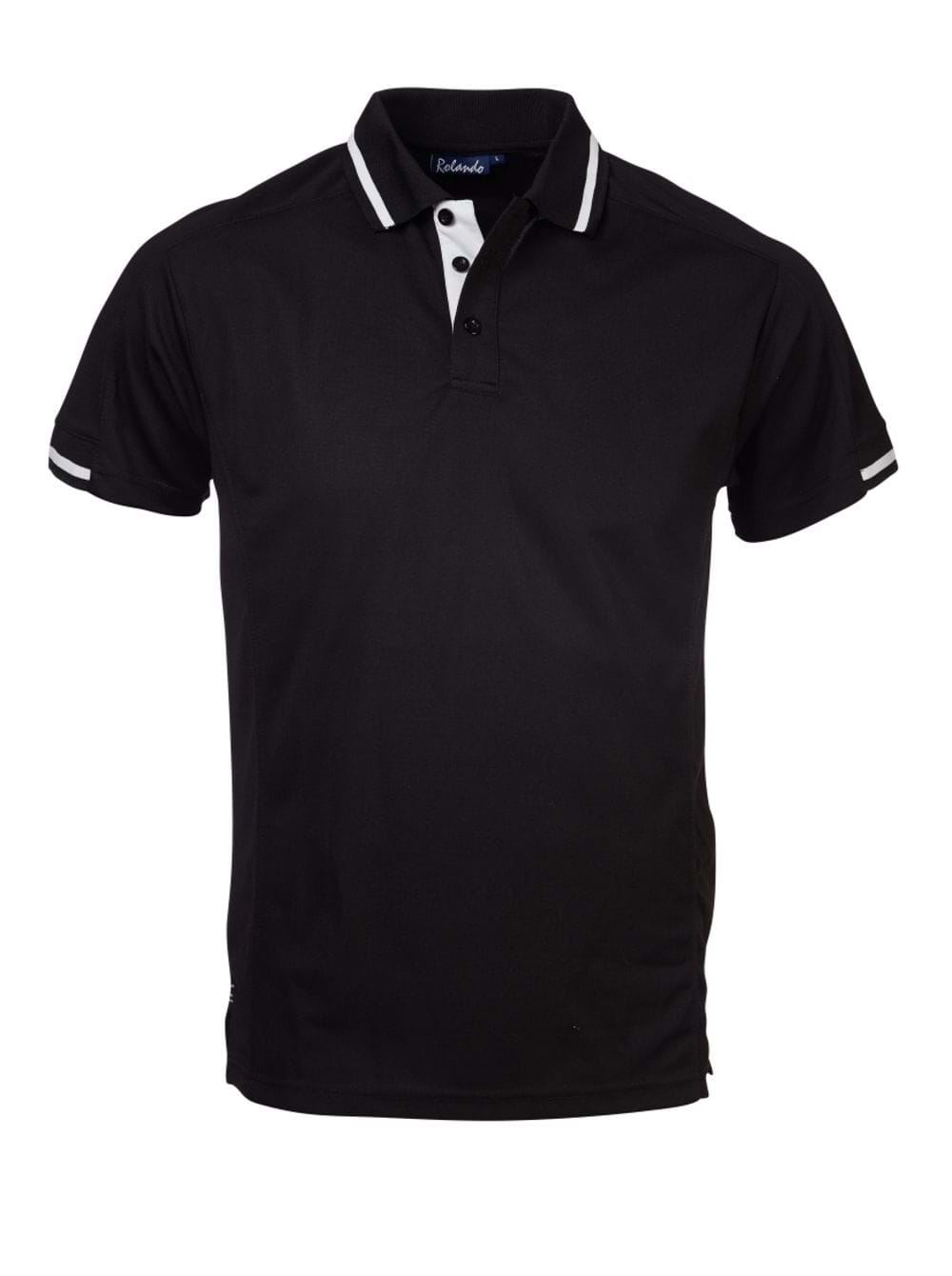 Mens QD1 Quick Dry Golfer - Black-0