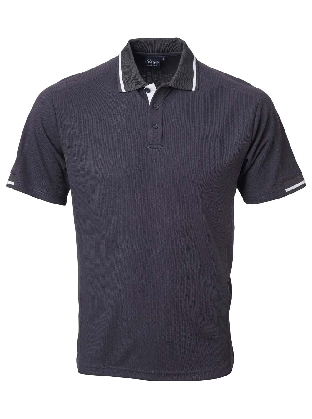 Mens QD1 Quick Dry Golfer - Charcoal-0