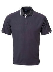 Mens QD1 Quick Dry Golfer - Charcoal-0