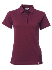 Ladies Cooper Golf Shirt - Burgandy-0