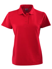 P19 Ladies Lancaster Pique Golfer - Red-0