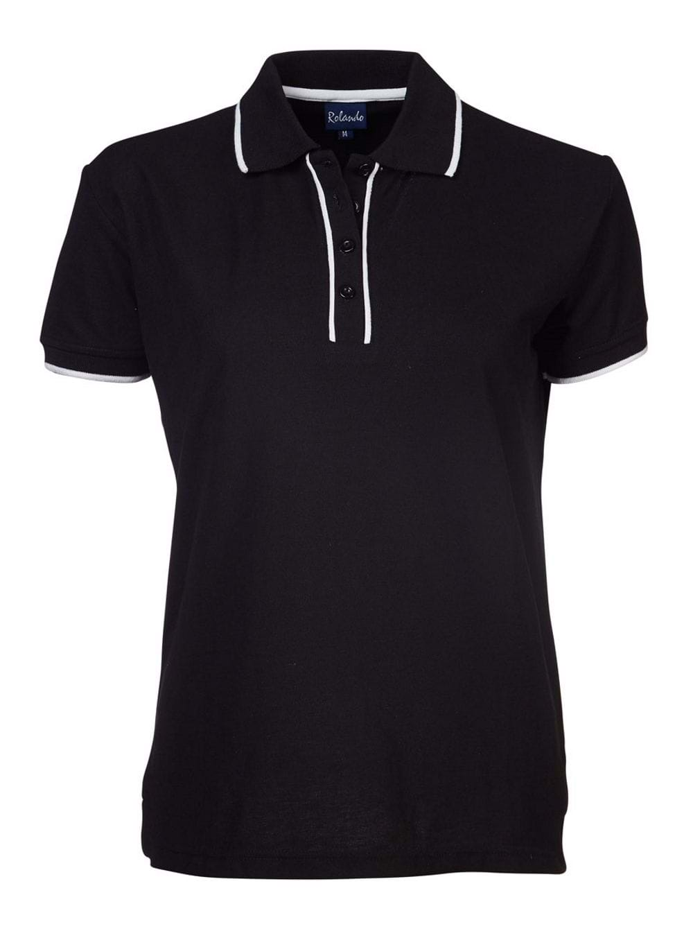 Ladies Ashton Golfer - Black/White-0