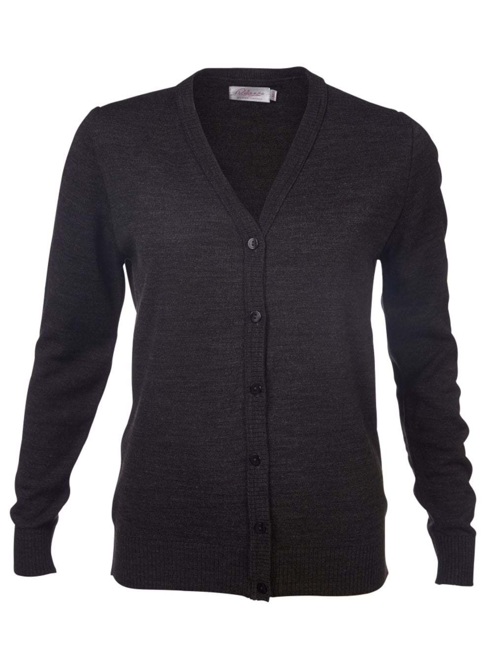 Kate L/S Cardigan - Charcoal-0