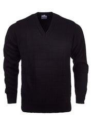 Mens Deluxe L/S Pullover - Black-0