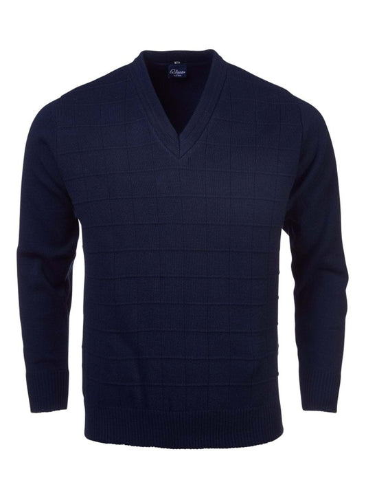 Mens Deluxe L/S Pullover - Navy