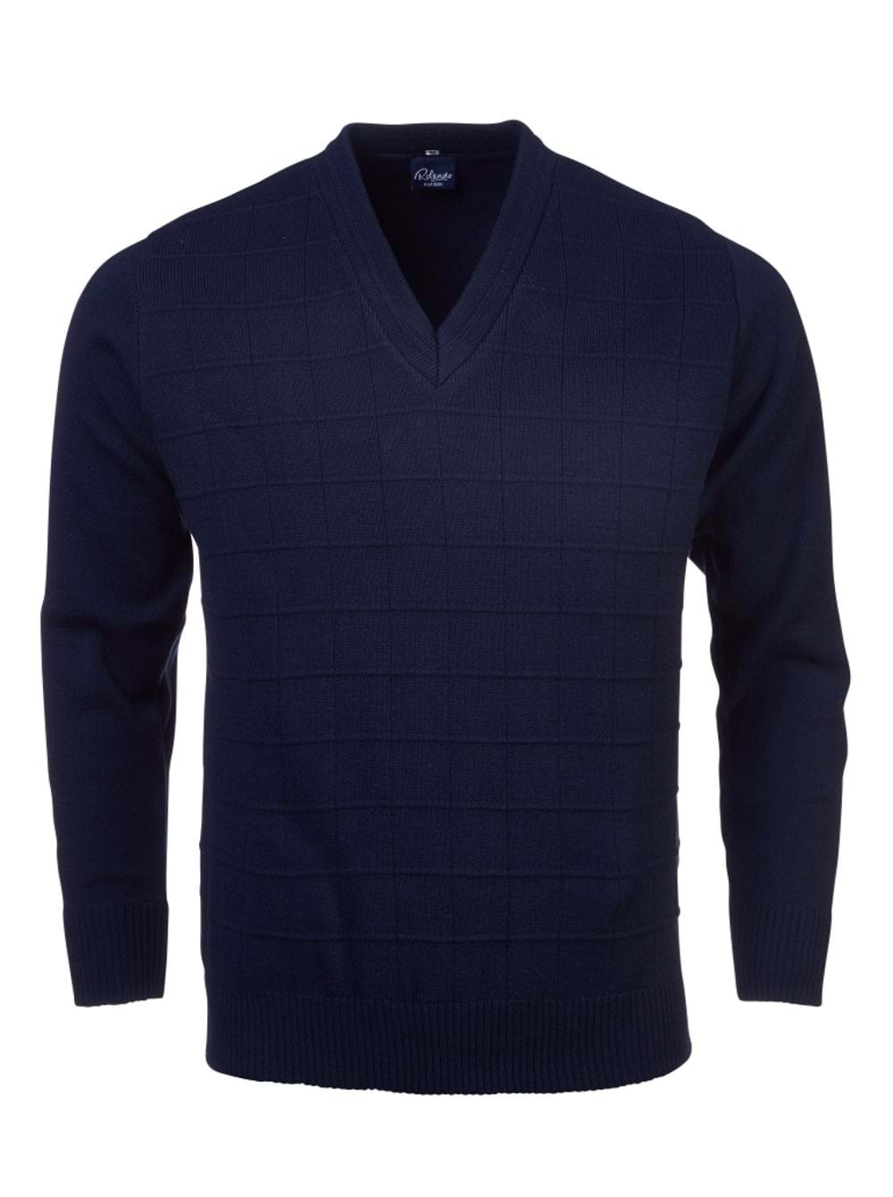 Mens Deluxe L/S Pullover - Navy-0