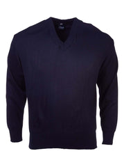 Mens Basic L/S Pullover - Navy-0