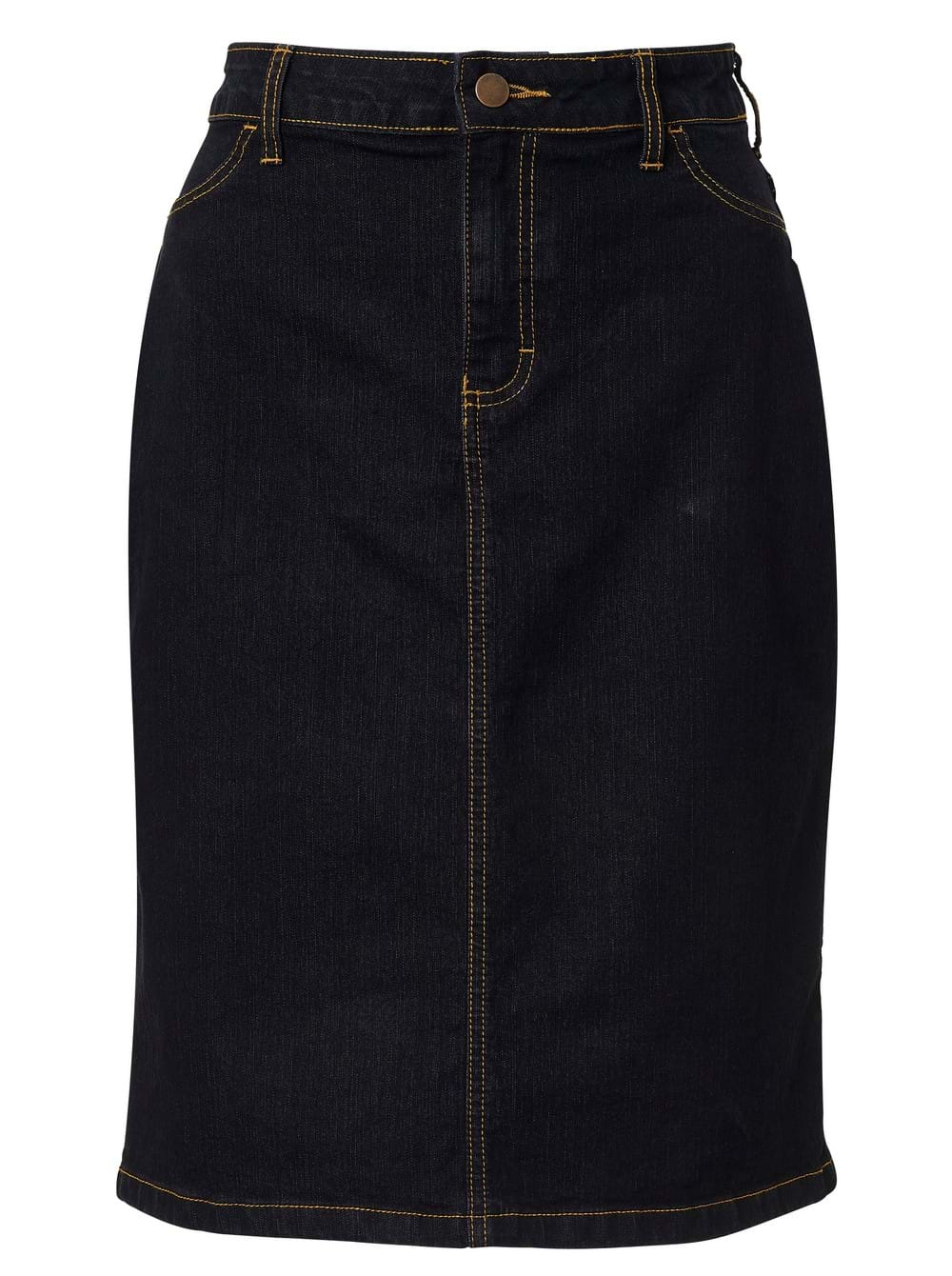 Cameron Denim Skirt - Blue/Black-0