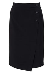 Ladies Freya Pencil Skirt - Fabric 869 Black-0