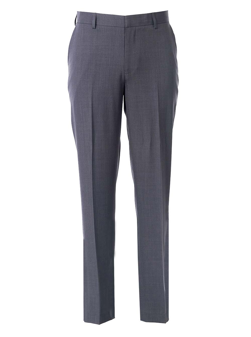 Bruno Flat Front  Trouser - Charcoal-0