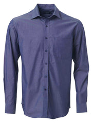 Mens Avery K238 L/S Shirt - Indigo-0